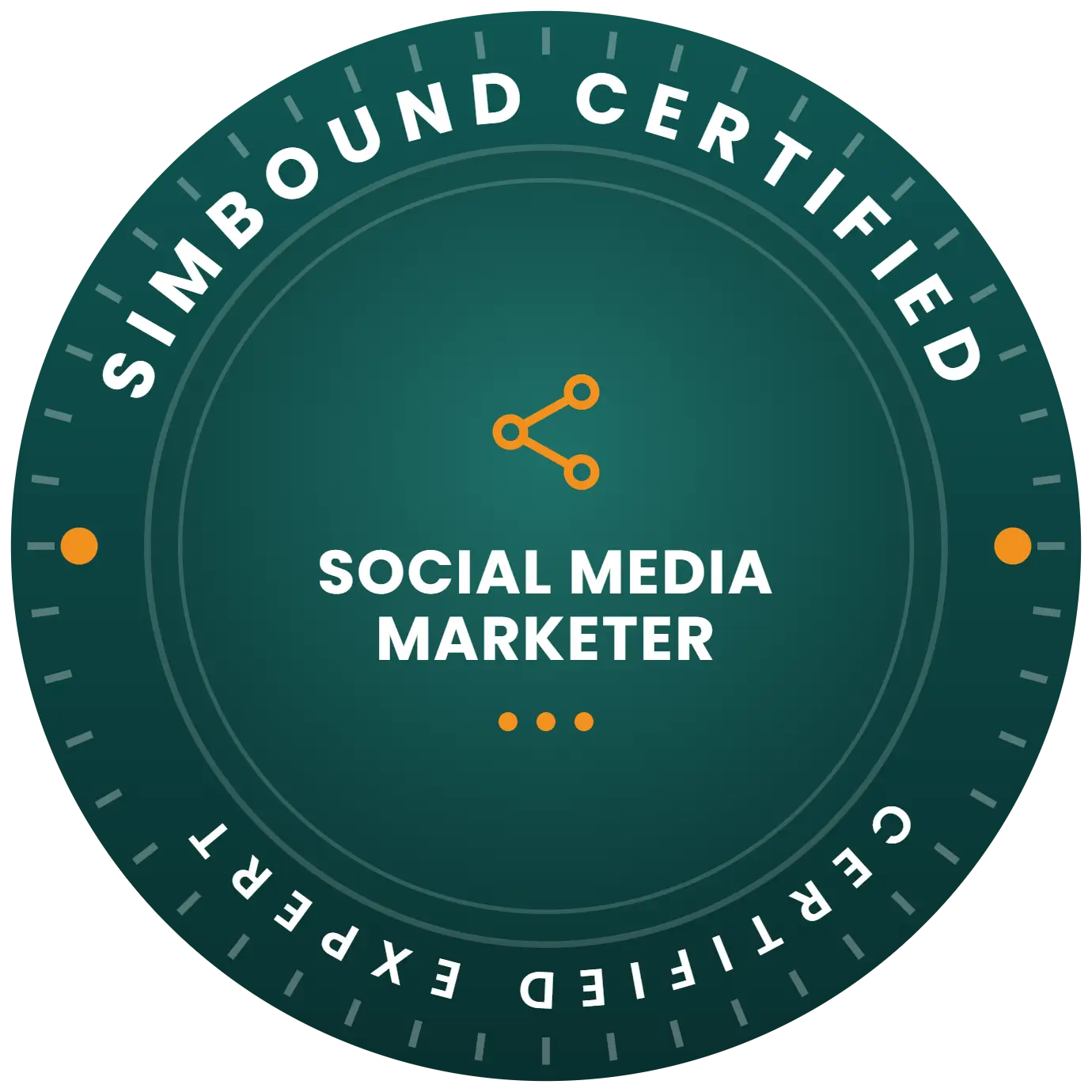 Social Media Marketer badge — SimBound Certified
